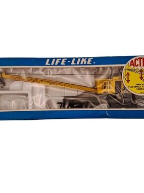 ​Vintage Life-Like HO Scale Baltimore & Ohio Crane Car 08582 B&O Train Boxed
